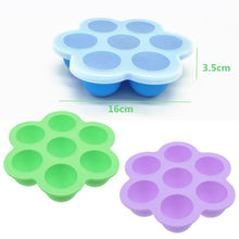 Load image into Gallery viewer, 7 Holes Silicone Egg Bites Baking Mold Silicone DIY Kids Food Box Reusable