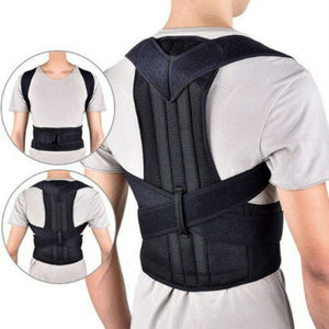 Back Posture Magnetic Shoulder Corrector Brace Belt Therapy Men Women