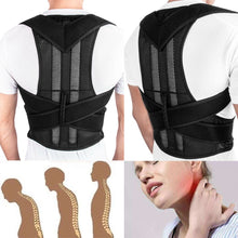 Load image into Gallery viewer, Back Posture Magnetic Shoulder Corrector Brace Belt Therapy Men Women