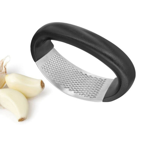 Stainless Steel Manual Garlic Press Crusher Squeezer Masher Home Kitchen