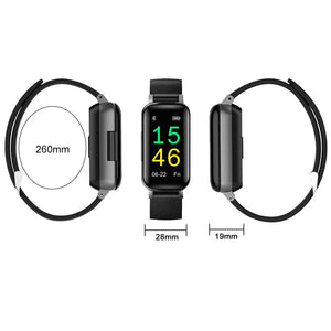 T89 TWS Smart Watch Bracelet headphone Heart Rate For Android iOS