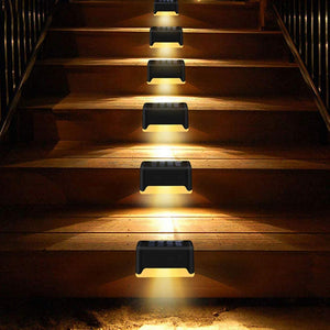 LED Outdoor Waterproof Wall Light Garden Landscape Step Stair Deck Lights Balcony Fence Solar Light