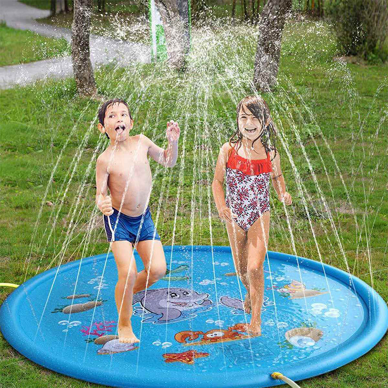 Kids Inflatable Water spray pad Round Water Splash Play Pool Playing S ...