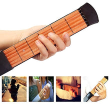 Load image into Gallery viewer, Pocket guitar Portable guitar fingering trainer Guitar finger exerciser Foldable guitar