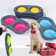Load image into Gallery viewer, Foldable Pet Dog Cat Bowl Feeding Water Silicone Bowl