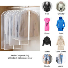 Load image into Gallery viewer, 3 Pcs Washable Garment Bag with Full Zipper Clothes Storage Bag