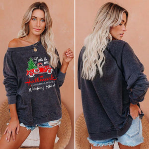Women Christmas Printing Pullover Top