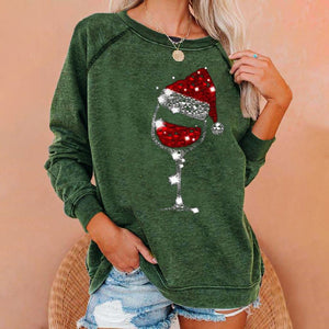 Women Christmas Printing Pullover Top