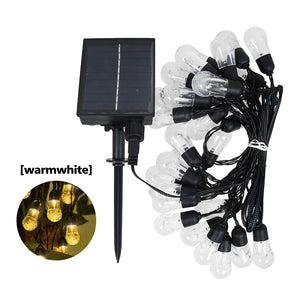 G40 30LED Waterproof Fairy Lights Outdoor 8 Mode Solar Powered Crystal Ball String Lights