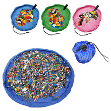Load image into Gallery viewer, Kids Outdoor Large Building Blocks Mat Portable Children lego Play Mat Toy Organizer Bag