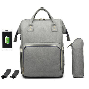 Waterproof USB Diaper Bag Baby Care Large Capacity Mom Backpack
