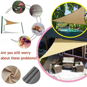 Outdoor Waterproof Triangular UV Sun Shade Sail