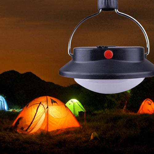 60 LED Ultra Bright Outdoor Camping Lamp Tent Light With Lampshade Circle ABS Rechargeable Lamp