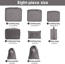 Load image into Gallery viewer, 8pcs-Waterproof Travel Luggage Organizer Packing Bags