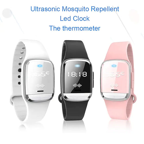 3-in-1 Ultrasonic Mosquito Repellent Wristband