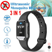 Load image into Gallery viewer, 3-in-1 Ultrasonic Mosquito Repellent Wristband