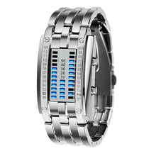 Load image into Gallery viewer, Creative Sport Watch Men Stainless Steel Strap LED Display Watches