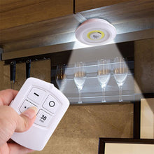 Load image into Gallery viewer, 3PCS COB LED Night Lights Wireless LED Remote Control Battery Under Cabinet Night Light