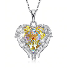 Load image into Gallery viewer, 925 Sterling Silver Necklace Embellished with crystals from Swarovski Pendants Necklace Angel Wings Necklaces