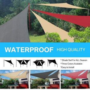 Outdoor Waterproof Triangular UV Sun Shade Sail