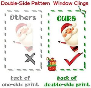 82PCS Christmas Snowflake Window Clings Stickers for Glass