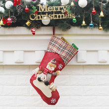 Load image into Gallery viewer, 3 Pcs 3D Santa Christmas Stocking Christmas Decor