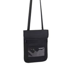 Load image into Gallery viewer, RFID Blocking Passport Card Holder Neck Stash Pouch Security Travel Wallet Bag