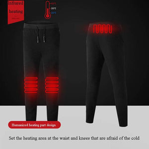 Smart Heating Electric Pants Winter Outdoor USB Charging Thermostat Warm Trousers