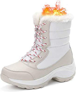 Women Winter Waterproof Warm Boots Fur Lined Snow Boots