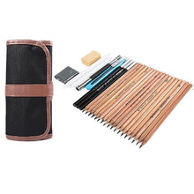 Load image into Gallery viewer, 18pcs/set Sketch Tool Kits Pencils Charcoal Extender Paper Pen Cutter Eraser Drawing Set