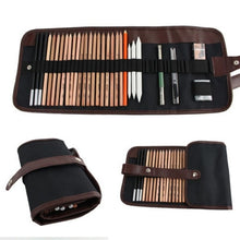 Load image into Gallery viewer, 18pcs/set Sketch Tool Kits Pencils Charcoal Extender Paper Pen Cutter Eraser Drawing Set