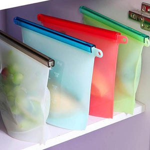Silicone Fresh Bags Sealing Storage Home Food Kitchen Organization Gadgets