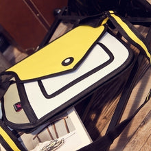 Load image into Gallery viewer, 2D Bags Gents and Lady Novelty Messenger Bag Unique Cartoon 3D Comic Handbags