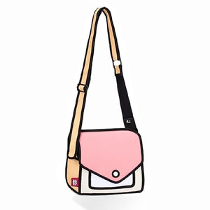 2D Bags Gents and Lady Novelty Messenger Bag Unique Cartoon 3D Comic Handbags