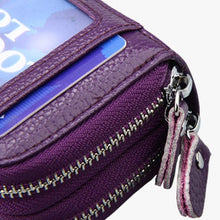 Load image into Gallery viewer, Large Leather RFID Scan Blocking Travel Wallet Identity Protection Credit Card Holde