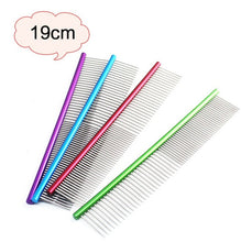 Load image into Gallery viewer, Pet Comb Professional Steel Grooming Comb Cleaning Brush