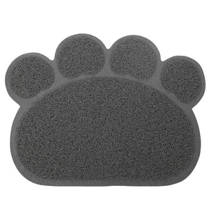 Cute Footprint Pet Dog Cat Puppy PVC Placemat Dish Bowl Feeding Food Mat Litter Tray Wipe Clean Pad