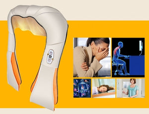Electric U Shape Neck Back Shoulder Massager Body Infrared 3D Kneading Massage Muscle Stimulator Massager Machine