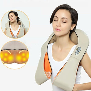 Electric U Shape Neck Back Shoulder Massager Body Infrared 3D Kneading Massage Muscle Stimulator Massager Machine