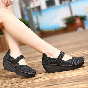 Women's Woven Shoes High Heels of Comfortable Shoes