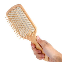 Load image into Gallery viewer, Natural Wooden Massage Comb Hair Scalp Health Care Paddle Hairbrush Tool