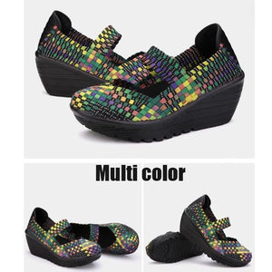 Women's Woven Shoes High Heels of Comfortable Shoes