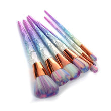 Load image into Gallery viewer, 7Pcs Rainbow Acrylic Brush Set Makeup Pen Face Base Powder Makeup Brushes