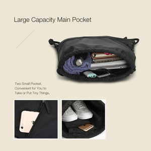 Travel Drawstring Storage Bag Waterproof Lightweight Swimming Gym Yoga School Backpack