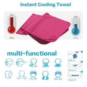 100*30cm Cooling Towel Fitness Yoga Towels for Travel Camping Golf Football &Outdoor Sports