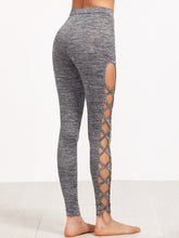 Load image into Gallery viewer, 3 Colors Available Womens Cutout Leggings Exercise Running Yoga Sports Fitness Gym Pants