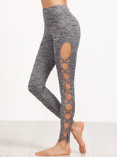 Load image into Gallery viewer, 3 Colors Available Womens Cutout Leggings Exercise Running Yoga Sports Fitness Gym Pants
