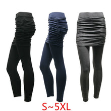 Load image into Gallery viewer, Women Long Pant Cotton Solid Color Sexy Skirted Leggings Casual Pants