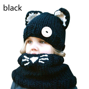 Warm Baby Girls Hats Handmade Kids Winter Wind Protection Hats