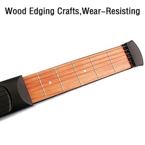 Pocket guitar Portable guitar fingering trainer Guitar finger exerciser Foldable guitar